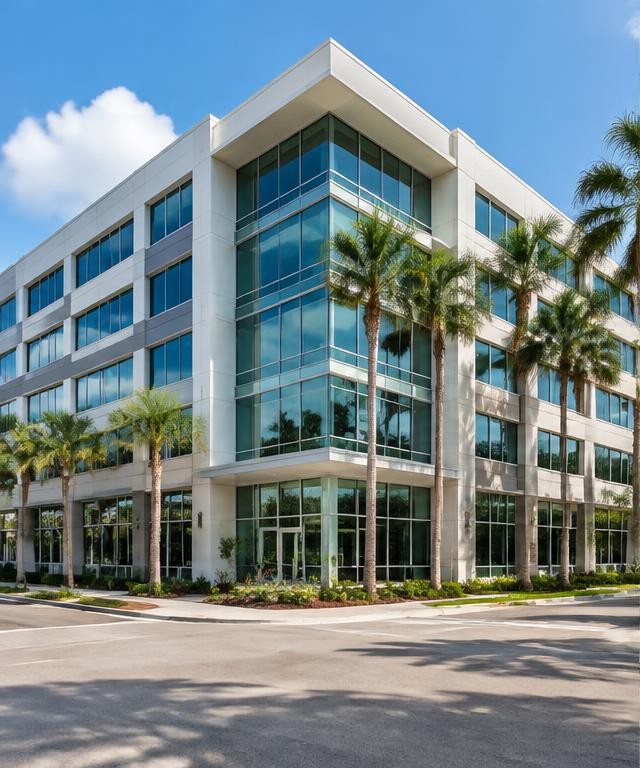 Illustrative office architecture in a Florida setting