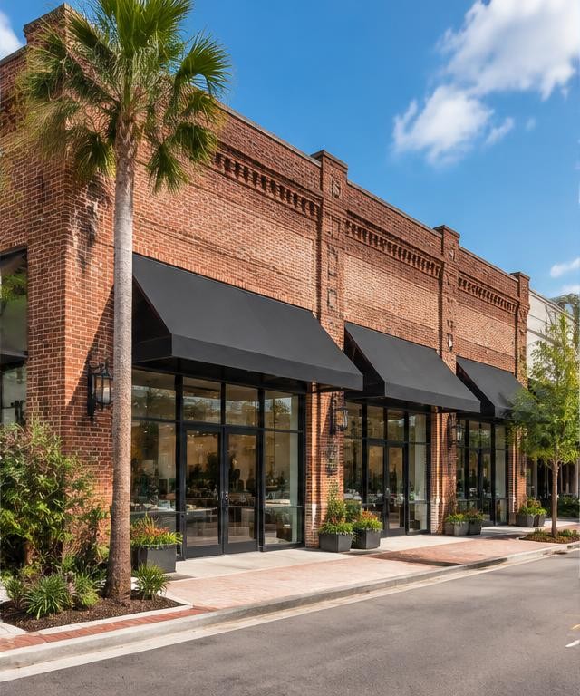 Illustrative retail architecture in a Florida setting